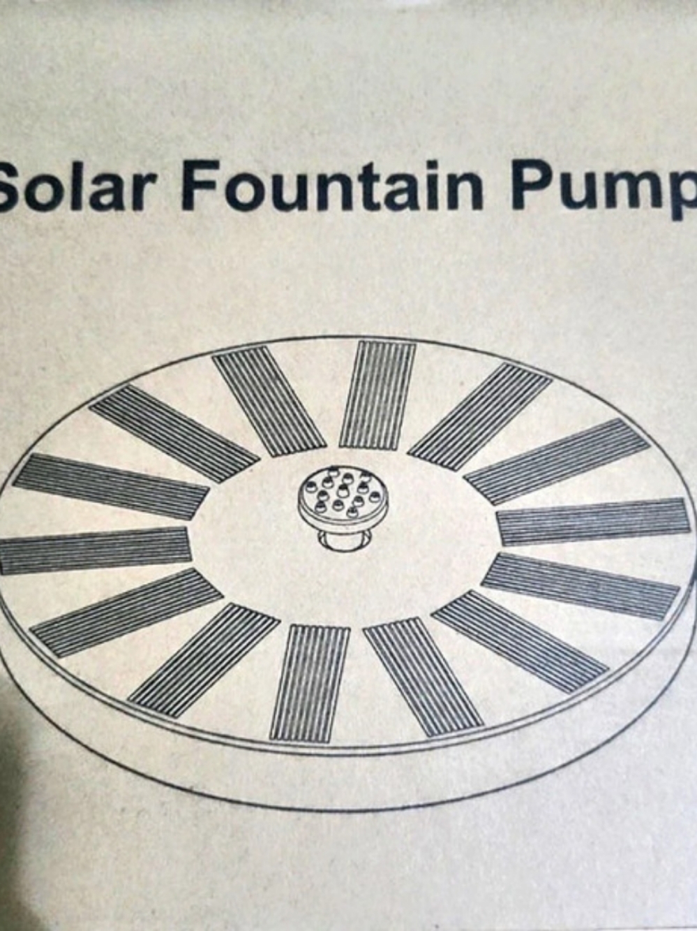 Solatec Solar Powered Bird Bath Fountain Pump 1.4W